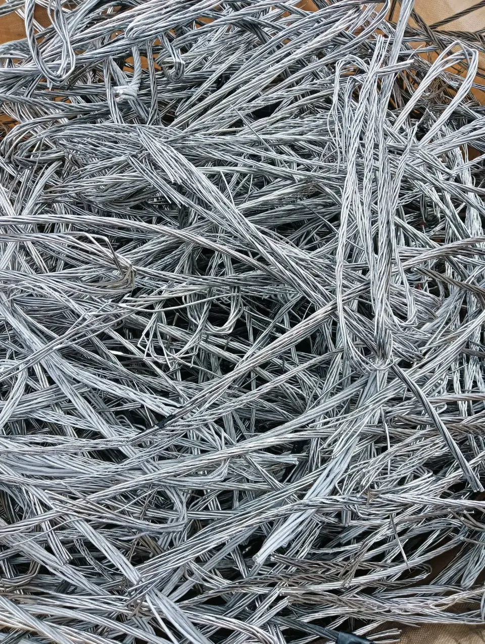Stripped aluminium cable